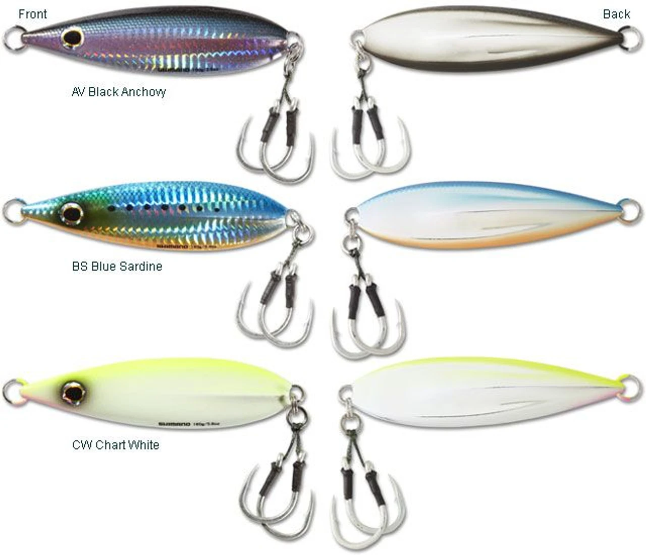 Shimano Butterfly Flat-Fall Jigs 4 Shimano Butterfly Flat-Fall Jigs - Image 2