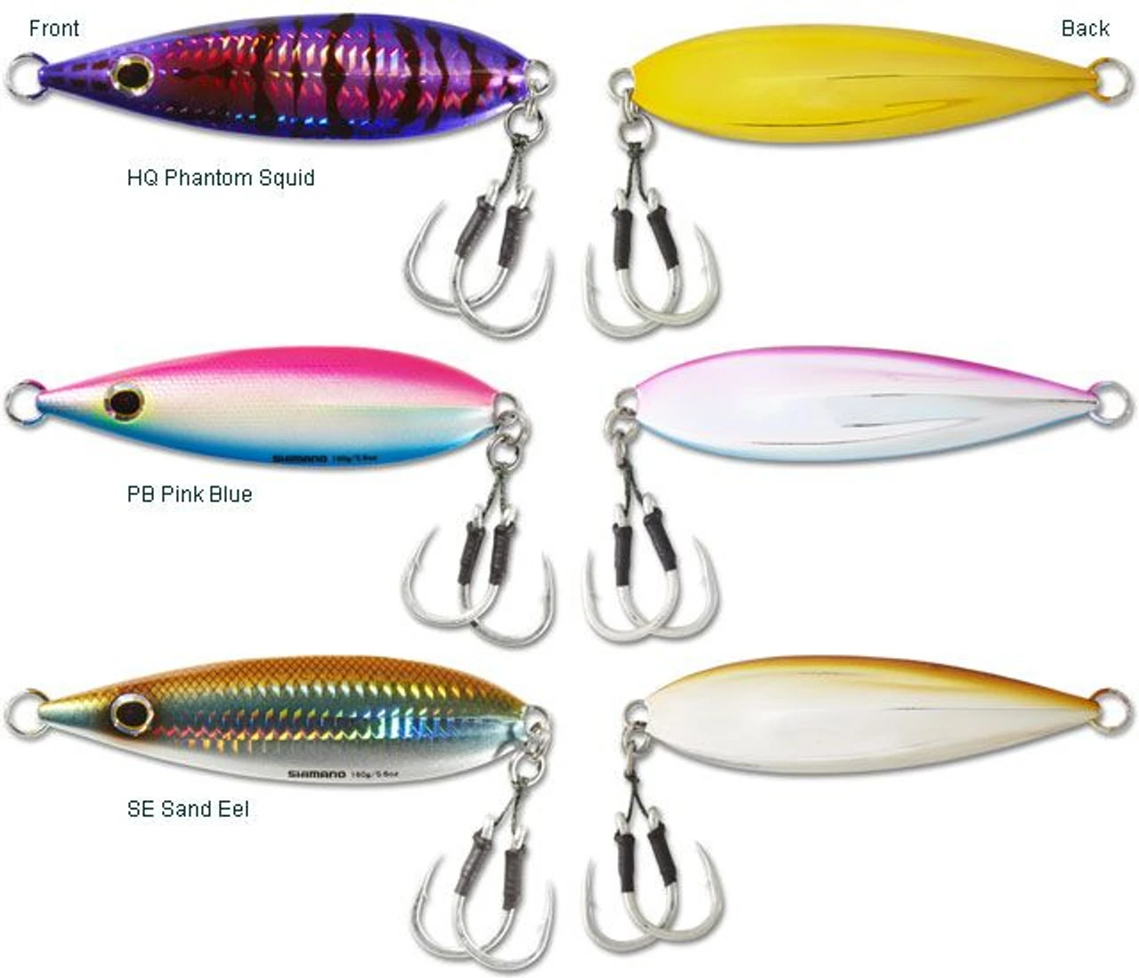 Shimano Butterfly Flat-Fall Jigs 5 Shimano Butterfly Flat-Fall Jigs - Image 3
