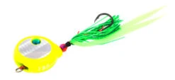 Shimano EJ706 Lucanus Flat Fall Jig - 60g Chartreuse/Silver